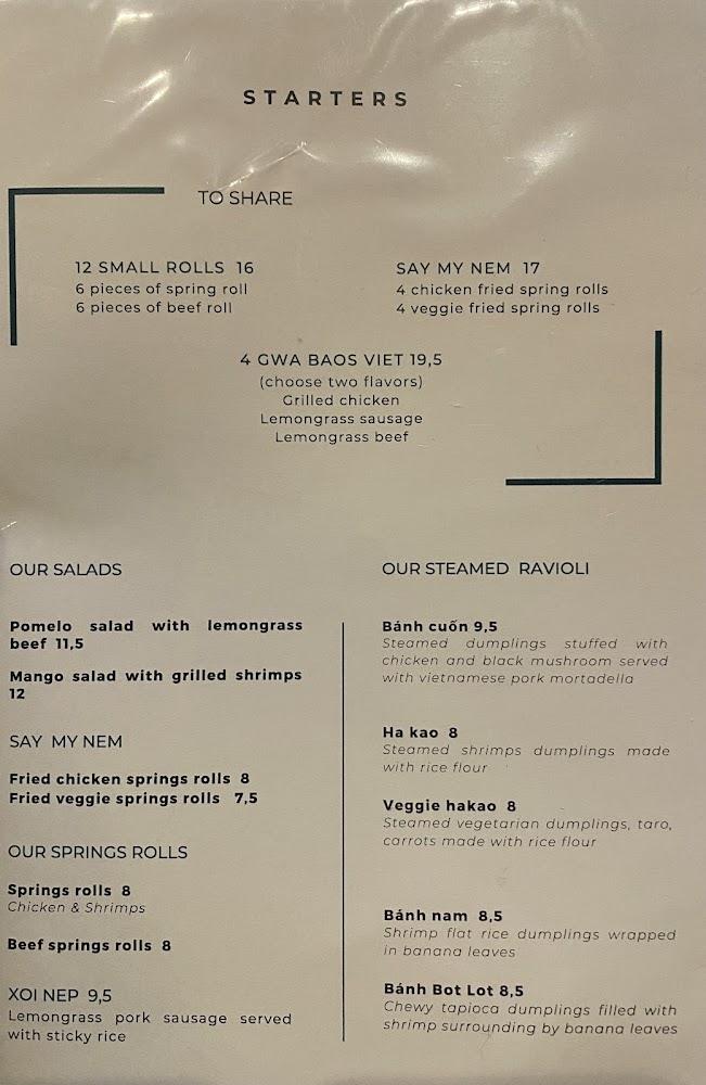 Entre 2 Rives - Menu Image 1